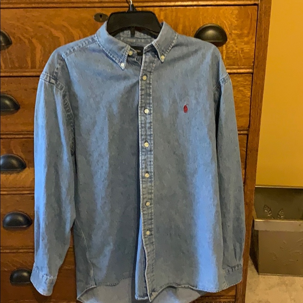 Denim Polo Ralph Lauren Button Down Shirt